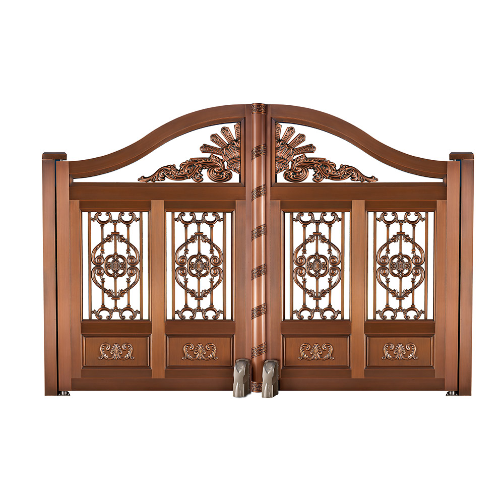 Antique European Style Decorative Copper Courtyard Gate