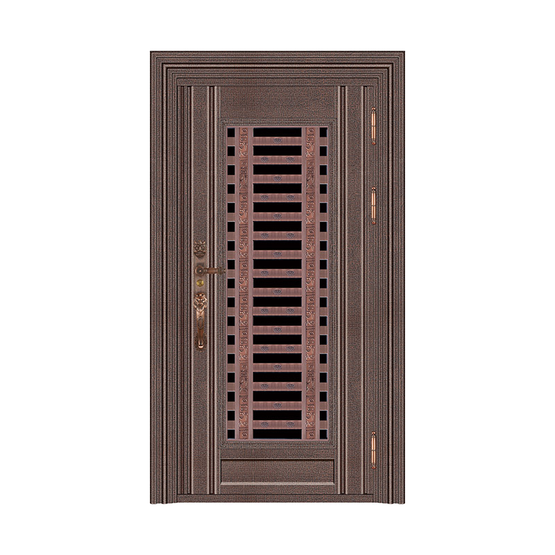 Antique Patterned Grilled Glass Single Leaf Door
