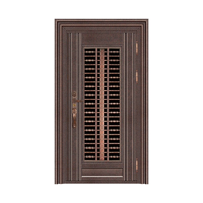 Antique Grilled Glass Single Leaf Door