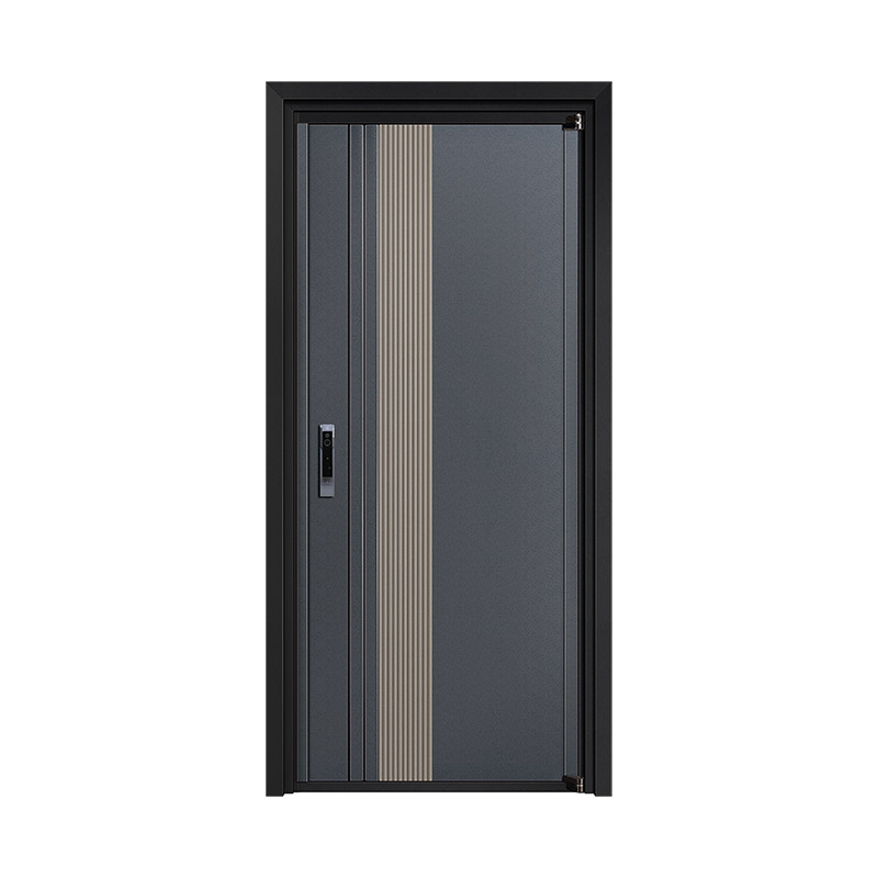 Simple Vertical Linear Textured Single Leaf Door