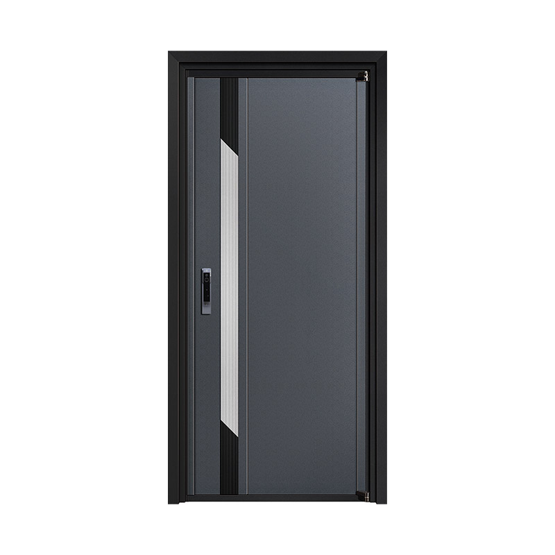 Contrast Vertical Linear Textured Single Leaf Door