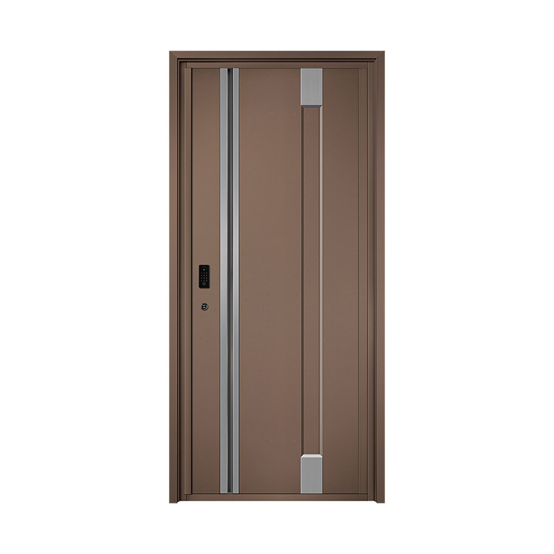Modern Contrast Single Leaf Door with Long Hidden Handle