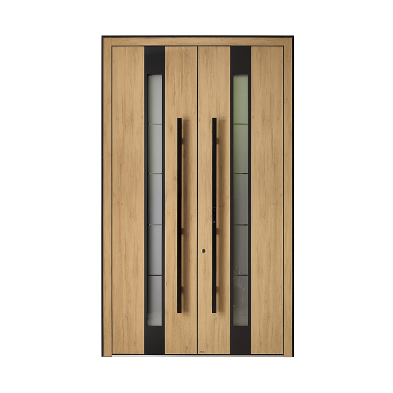 Sintered Stone Double Leaf Door with Glass