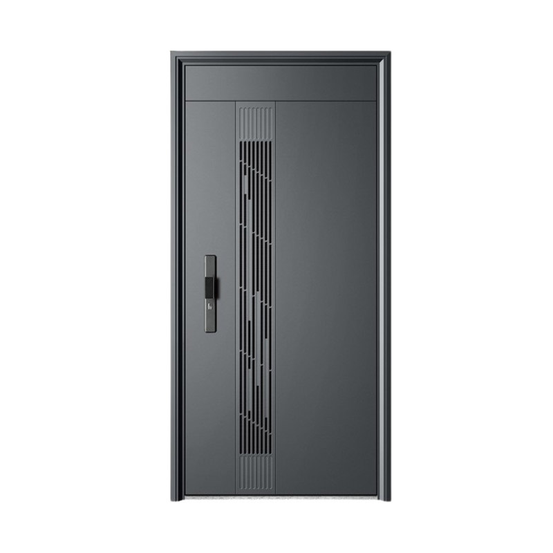 Modern Grilled Single Leaf Fire Rated Door with Door Head