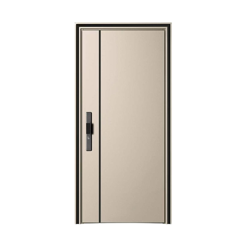 Contrast Linear Fire Rated Single Leaf Steel Door