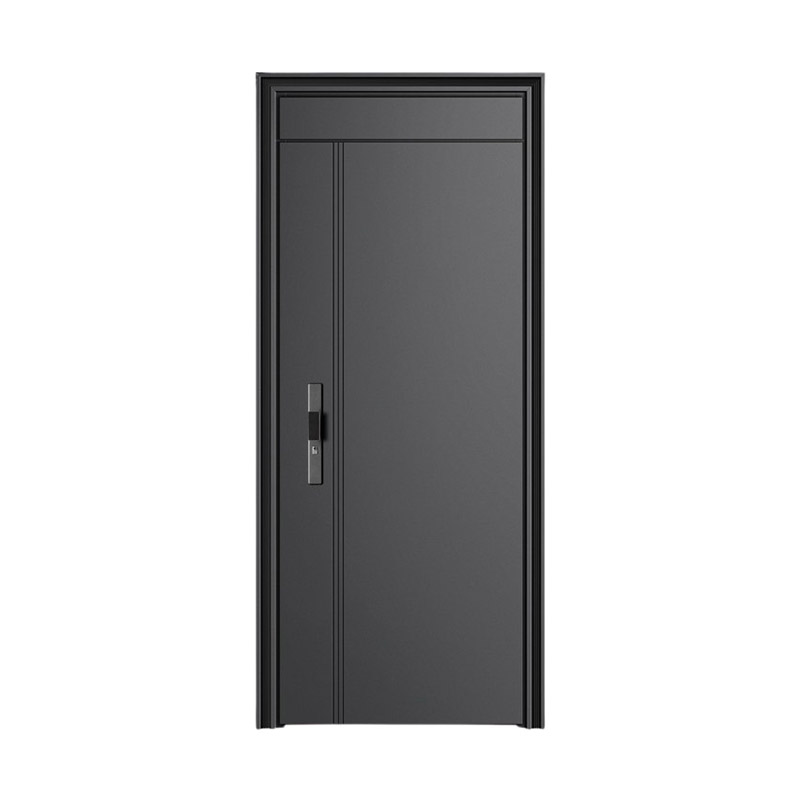 Trio Linear Fluorocarbon Paint Steel Single Leaf  Fire Rated Door with Door Head