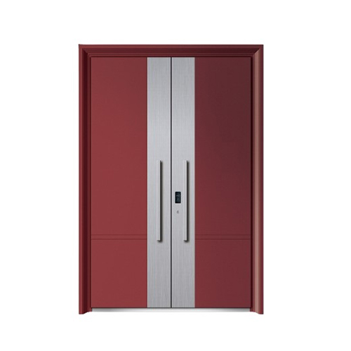 Modern Contrast Double Leaf Fire Rated Door with Long Handle
